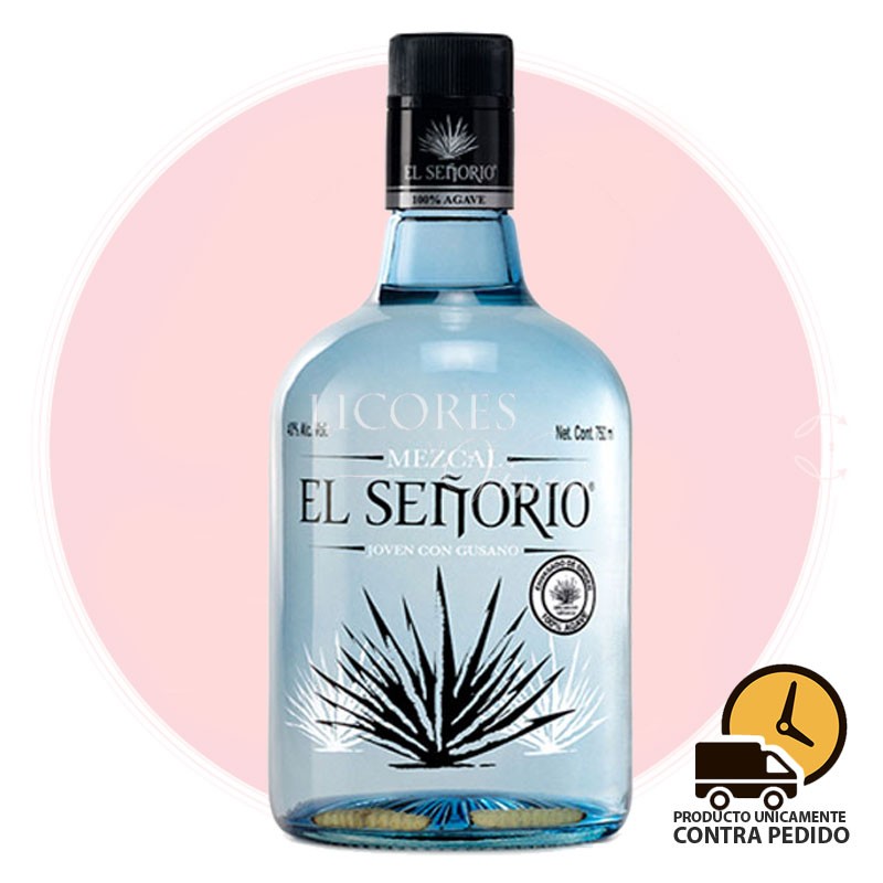 El Señorio Abocado con Gusano 750 ml - Mezcal