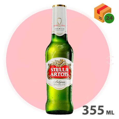 Stella Artois Belgian Beer 355 ml - Cerveza Importada