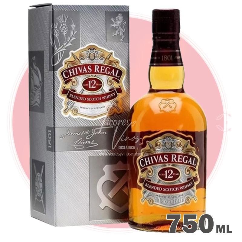 Chivas Regal 12 años 750 ml - Blended Scotch Whisky Chivas Regal 12 años 750 ml - Blended Scotch Whisky