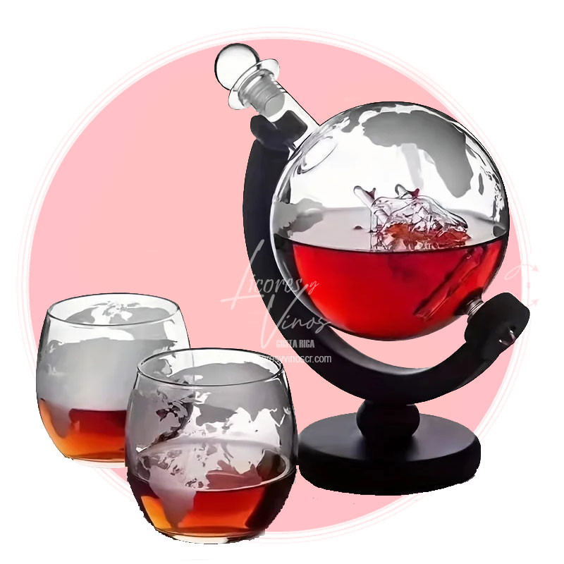 Set Decantador de Whisky + 2 Vasos