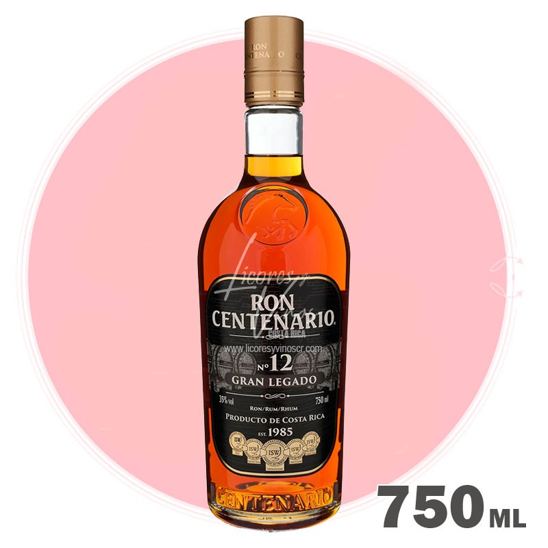 Ron Centenario 12 años Gran Legado 750 ml