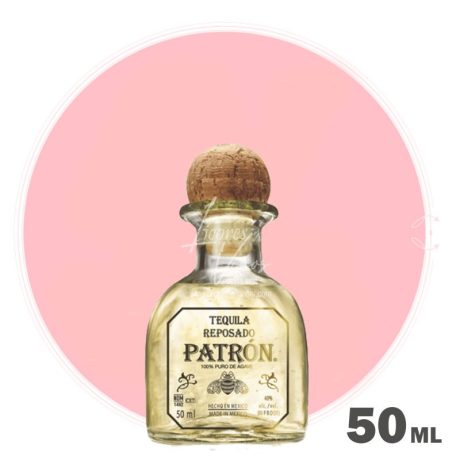 Tequila Patron Reposado 50 ml - Licores Miniatura