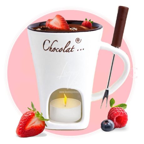 Taza Blanca para Fondue