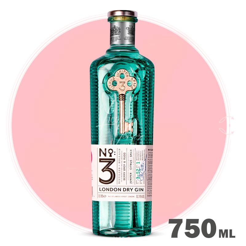 Ginebra Nº3 London Dry Gin 750 ml