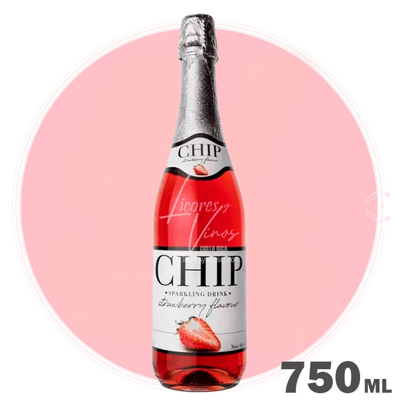 Chip Fresa Sin Alcohol 750 ml - Espumante