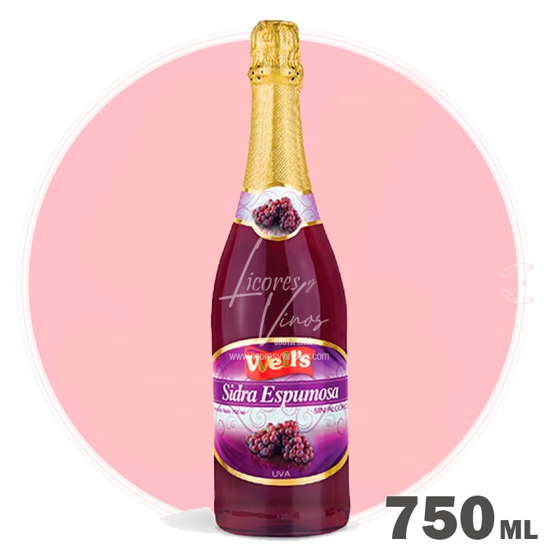 Wells Uva Sin Alcohol 750 ml - Sidra