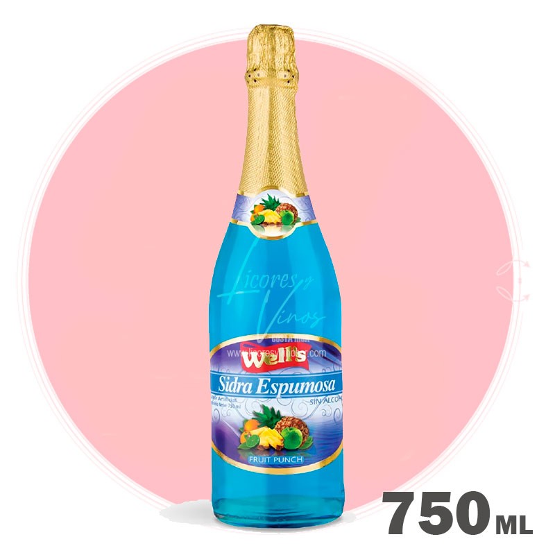 Wells Fruit Punch Sin Alcohol 750 ml - Sidra