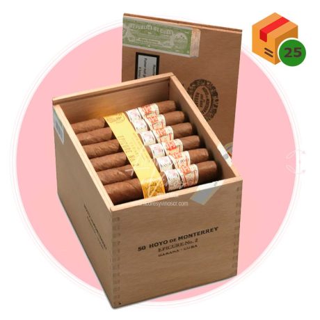 Hoyo de Monterrey Epicure nº2 - Caja de madera 25u - Puro Habano