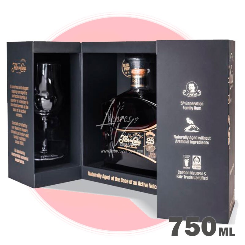 Ron Flor de Caña Centenario 25 años 750 ml - Ron Oscuro